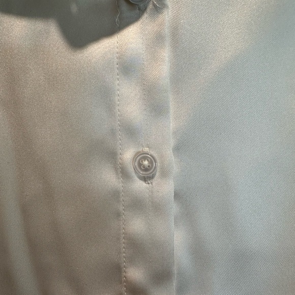 Joe Fresh Satin Cream Dress Shirt with Dress Collar - Picture 2 of 4